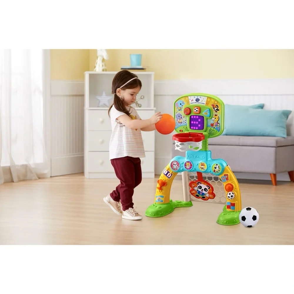 VTech Count & Win Sports Center with Basketball and Soccer Ball